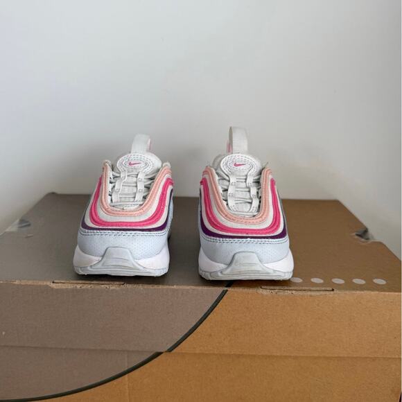 Nike Air Max 97 ‘Pinksicle/Summit White Toddler Sneakers- SZ 5 C - Picture 10 of 13